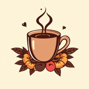 Retro 90S Coffee Tattoo