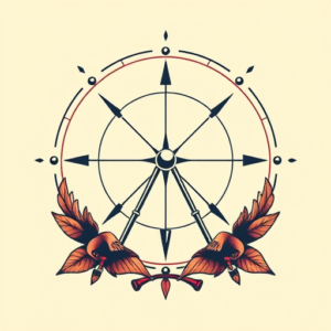 Retro 90S Coordinates Tattoo