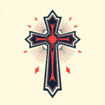 Retro 90S Cross Tattoo