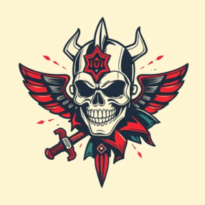 Retro 90S Crusader Tattoo