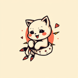 Retro 90S Cute Tattoo