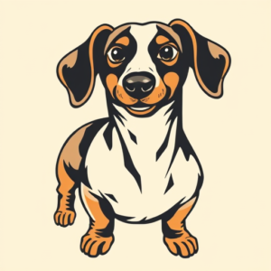 Retro 90S Dachshund Tattoo