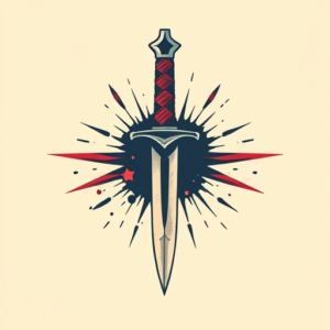 Retro 90S Dagger Tattoo