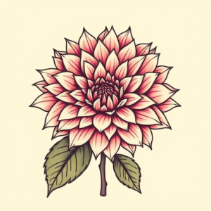 Retro 90S Dahlia Tattoo