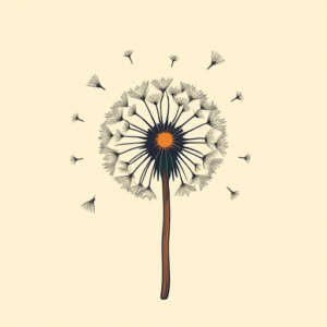 Retro 90S Dandelion Tattoo