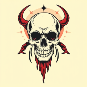 Retro 90S Death Tattoo