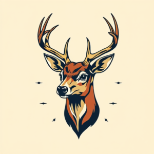 Retro 90S Deer Tattoo