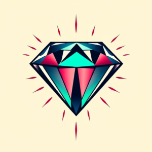 Retro 90S Diamond Tattoo