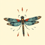 Retro 90S Dragonfly Tattoo