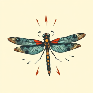Retro 90S Dragonfly Tattoo