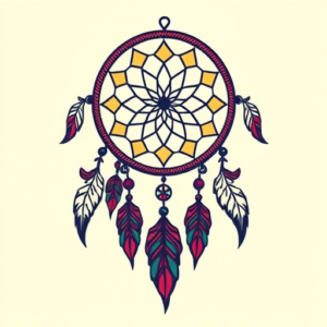 Retro 90S Dreamcatcher Tattoo