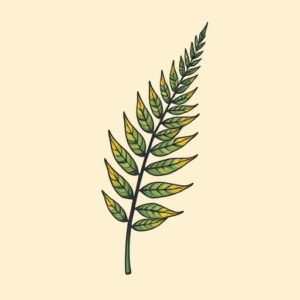 Retro 90S Fern Tattoo