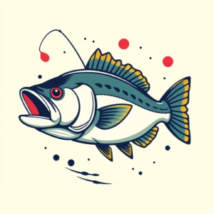 Retro 90S Fishing Tattoo