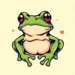 Retro 90S Frog Tattoo