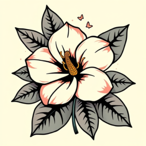 Retro 90S Gardenia Tattoo