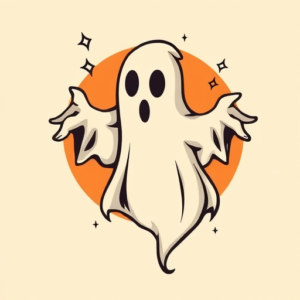 Retro 90S Ghost Tattoo