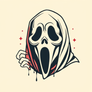 Retro 90S Ghostface Tattoo