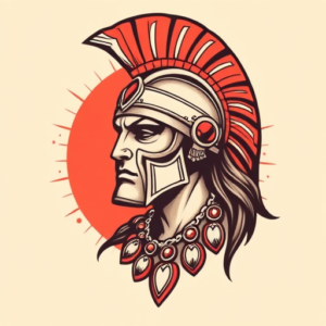 Retro 90S Gladiator Tattoo