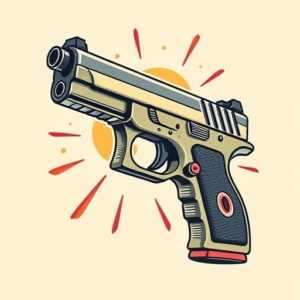 Retro 90S Glock Tattoo