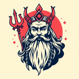 Retro 90S God Tattoo