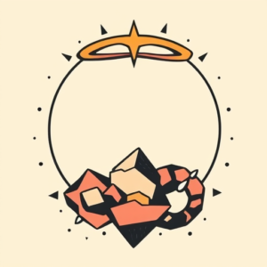 Retro 90S Halo Tattoo