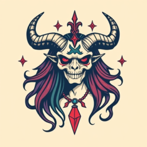 Retro 90S Hecate Tattoo