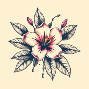 Retro 90S Honeysuckle Tattoo