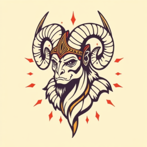 Retro 90S Horus Tattoo