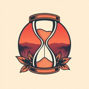 Retro 90S Hourglass Tattoo