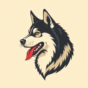 retro-90s-husky-tattoo