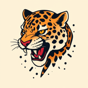 Retro 90S Jaguar Tattoo