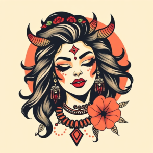 Retro 90S Kali Tattoo