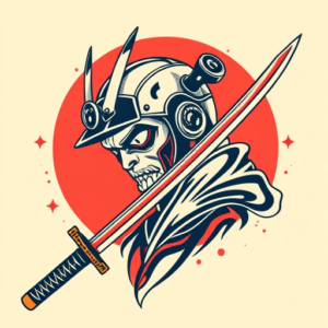 Retro 90S Katana Tattoo