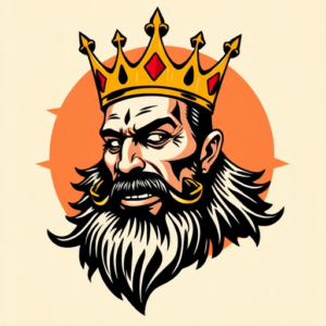 Retro 90S King Tattoo