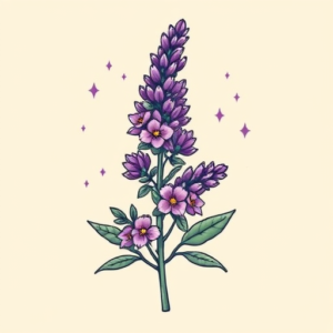 Retro 90S Lavender Tattoo