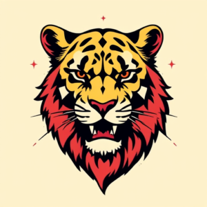 Retro 90S Leo Tattoo