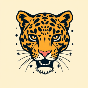 Retro 90S Leopard Tattoo