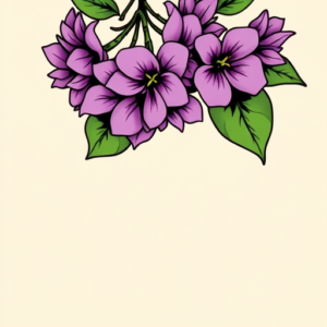 Retro 90S Lilac Tattoo