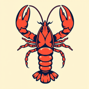 Retro 90S Lobster Tattoo