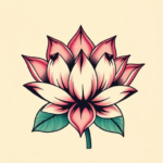 Retro 90S Lotus Tattoo