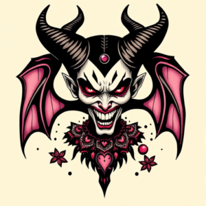 Retro 90S Maleficent Tattoo