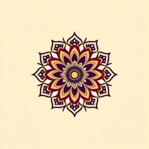 Retro 90S Mandala Tattoo