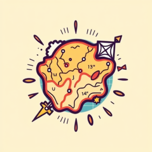 Retro 90S Map Tattoo