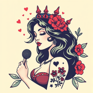 Retro 90S Mary Tattoo