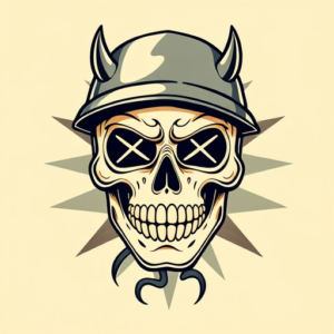Retro 90S Mask Tattoo