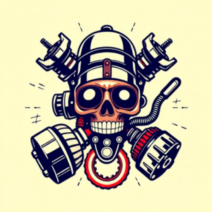 Retro 90S Mechanic Tattoo