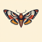 Retro 90S Moth Tattoo