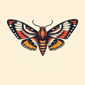 Retro 90S Moth Tattoo