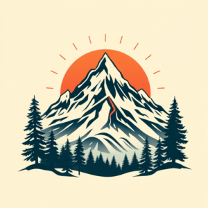 Retro 90S Mountain Tattoo