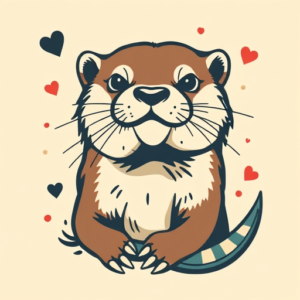 Retro 90S Otter Tattoo